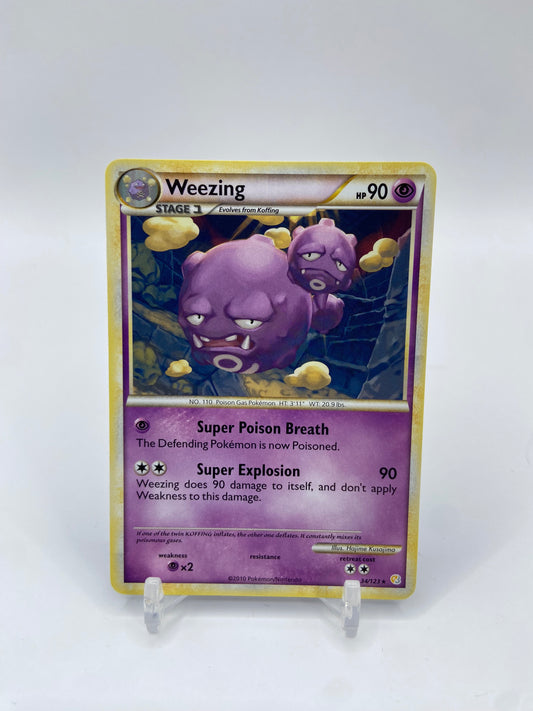 Weezing Rare Heart Gold Soul Silver 34/123