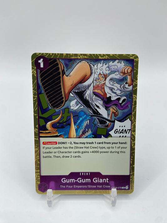 Gum-Gum Giant R Foil Emperors in the New World OP09-078