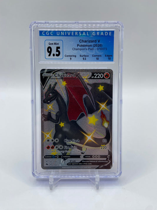 Charizard V Secret Rare Champions Path CGC 9.5