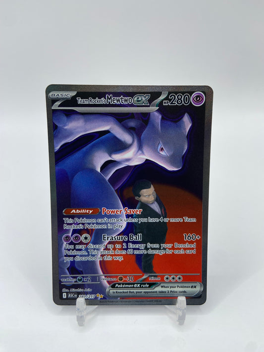 Team Rocket's Mewtwo Ex Alt Art Secret Rare Ascended Heroes 281/217