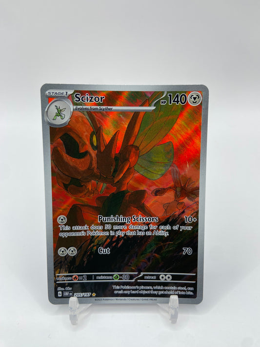 Scizor Art Rare Full Art Obsidian Flames 205/197