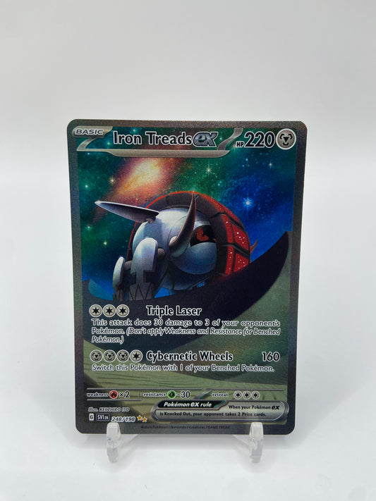 Iron Treads Ex Alt Art Secret Rare Scarlet & Violet Base Set 248/198