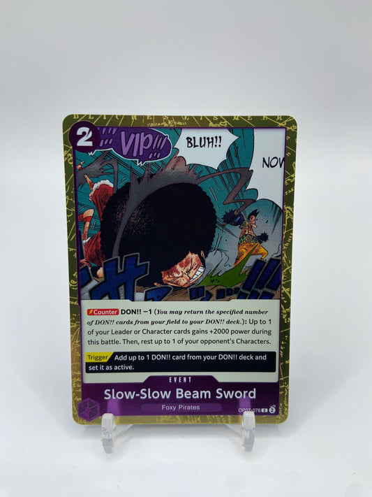 Slow-Slow Beam Sword (Pirate Foil) Premium Booster -The Best- Vol. 2 OP07-076