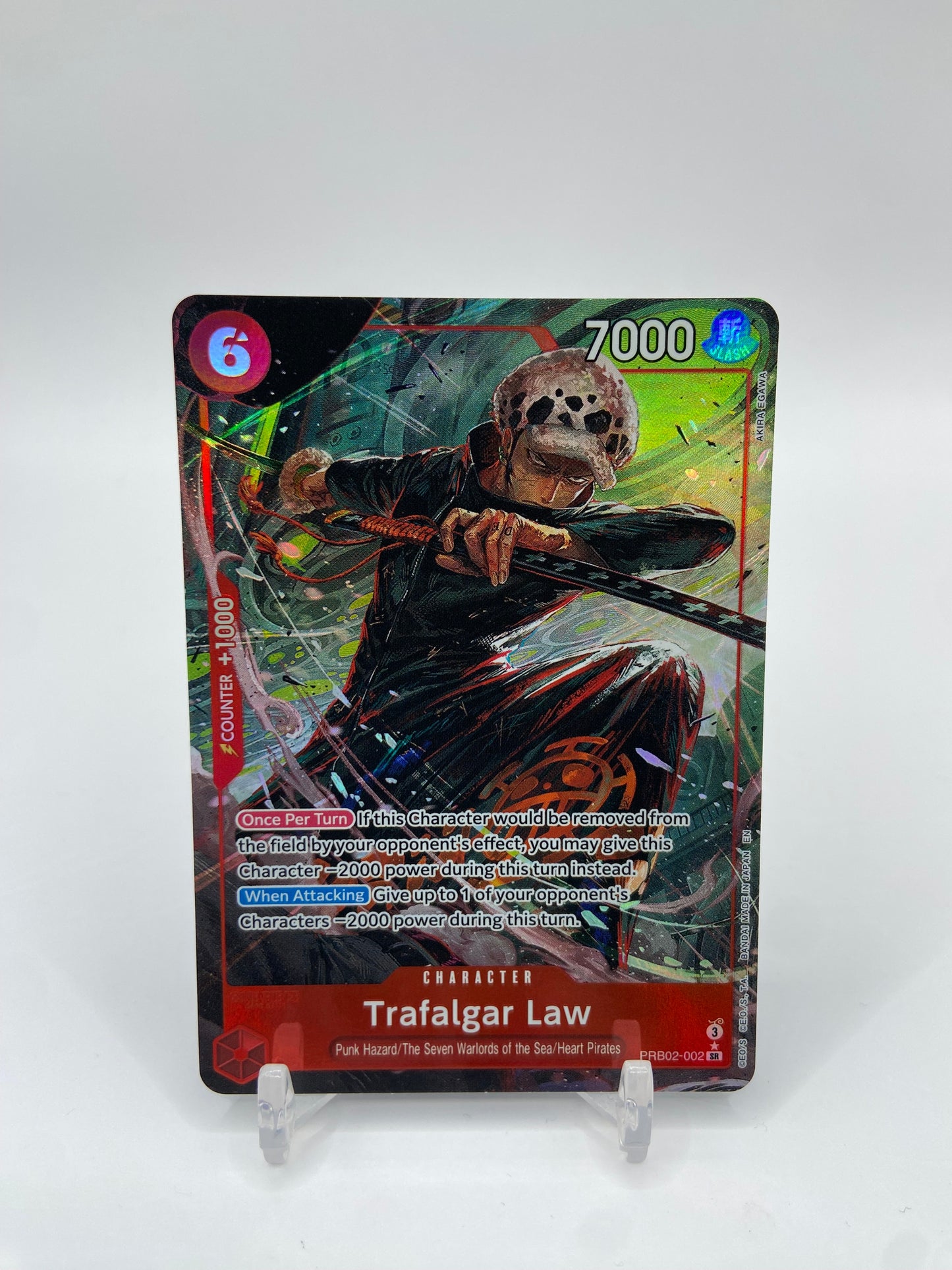 Trafalgar Law (Alternate Art) SR Foil Premium Booster -The Best- Vol. 2 PRB02-002