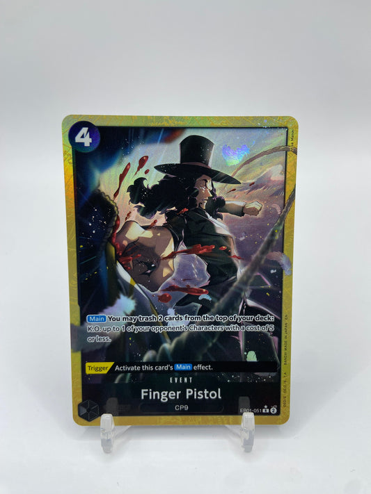 Finger Pistol (Alternate Art) R Foil Premium Booster -The Best- Vol. 2 EB01-051