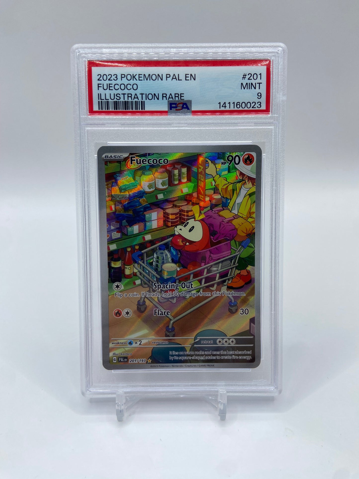 Fuecoco Art Rare Paldea Evolved PSA 9
