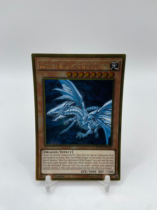 Blue-Eyes Alternative White Dragon Gold Rare Foil 1st Edition The Dark Side of Dimensions Movie Pack: Gold Edition MVP1-ENG46