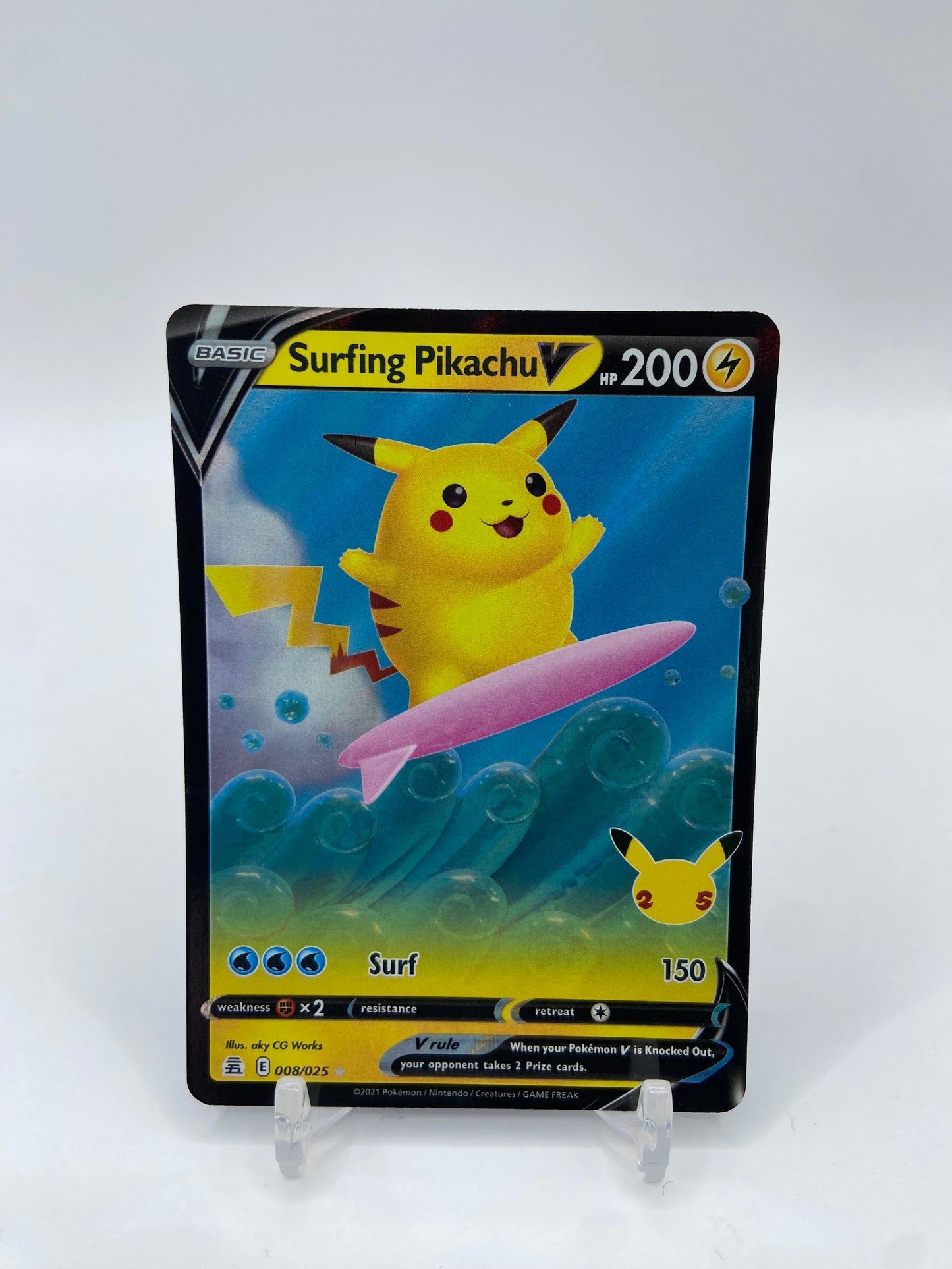 Surfing Pikachu V Celebrations 008/025