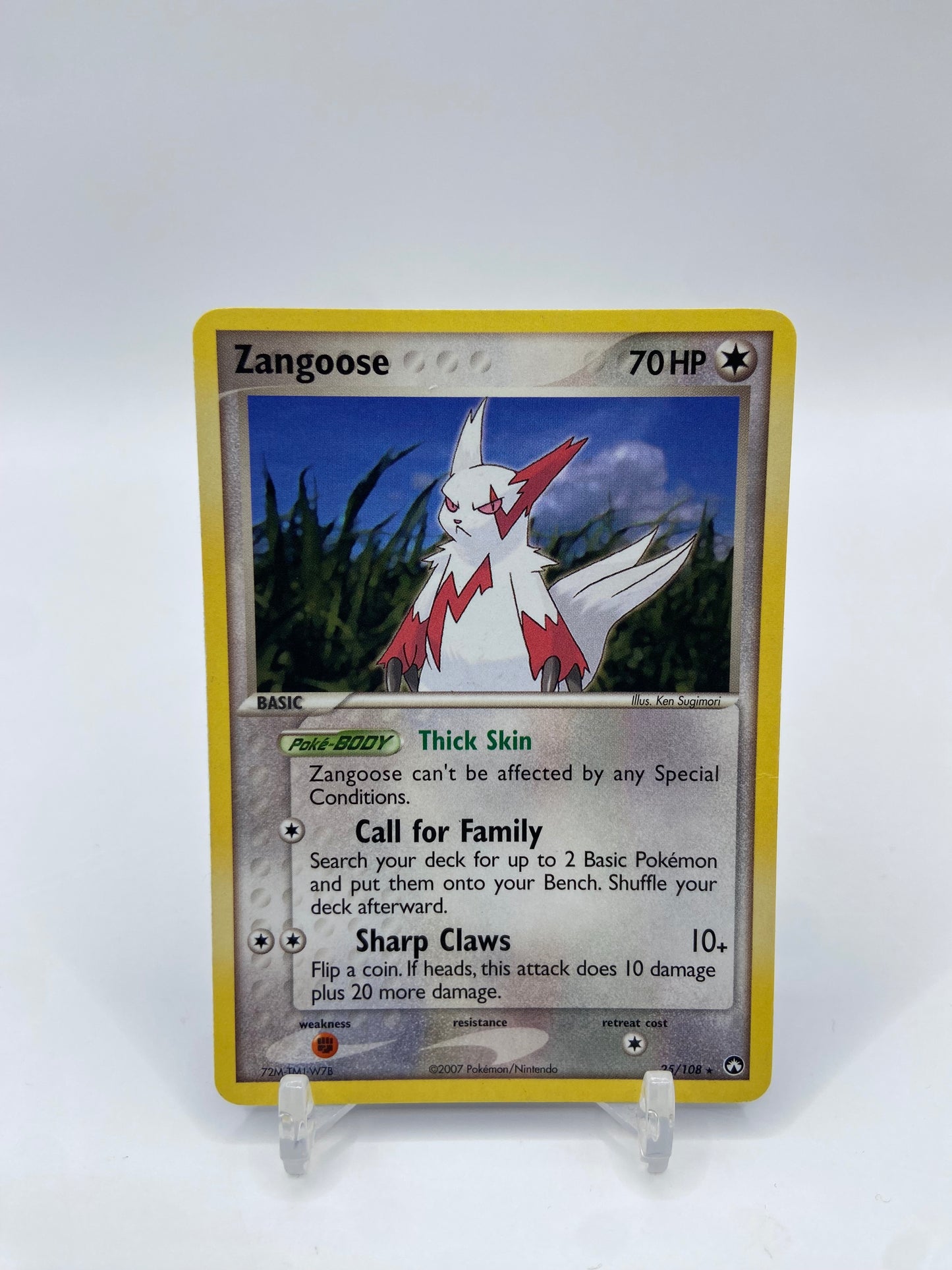 Zangoose Rare Ex Power Keepers 25/108