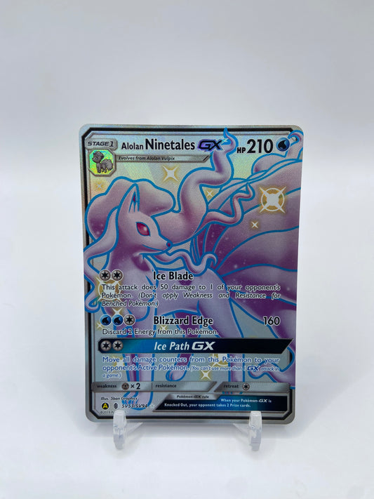 Alolan Ninetales Gx Shiny Full Art Hidden Fates SV53/SV94