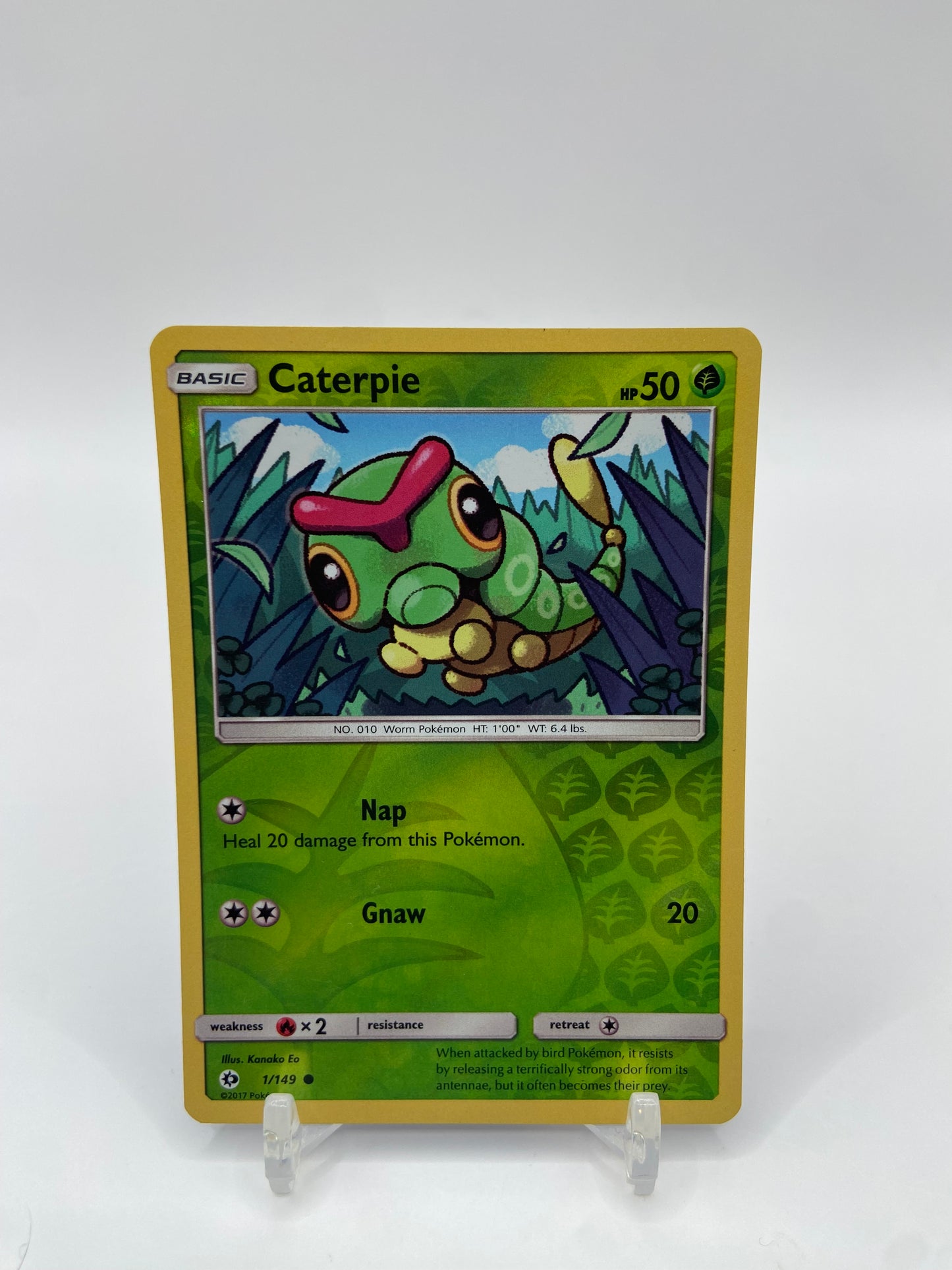 Caterpie Reverse Holo Sun & Moon 1/149