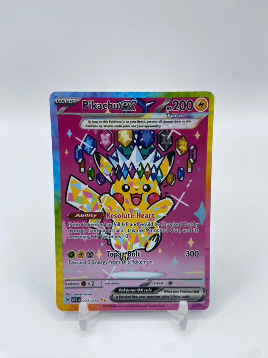 Pikachu Ex Alt Art Secret Rare Ascended Heroes 277/217