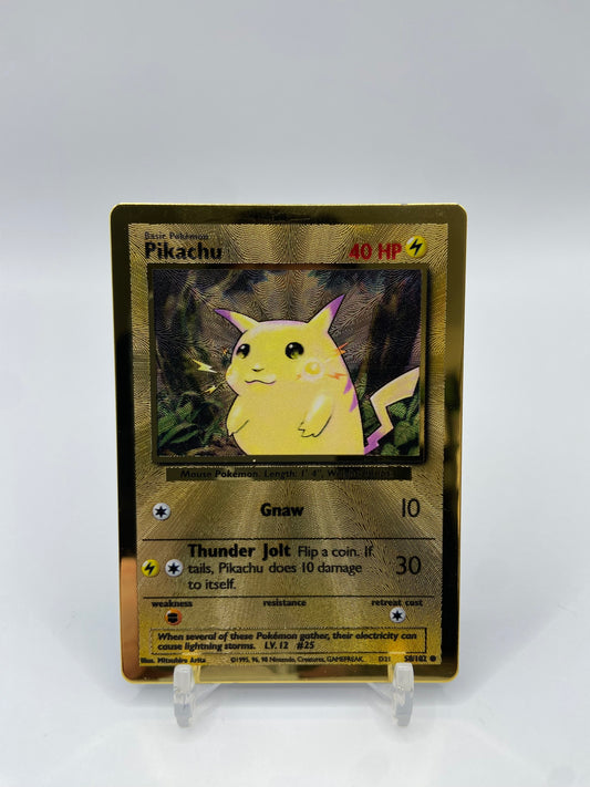 Pikachu Gold Metal Celebrations Promo 58/102
