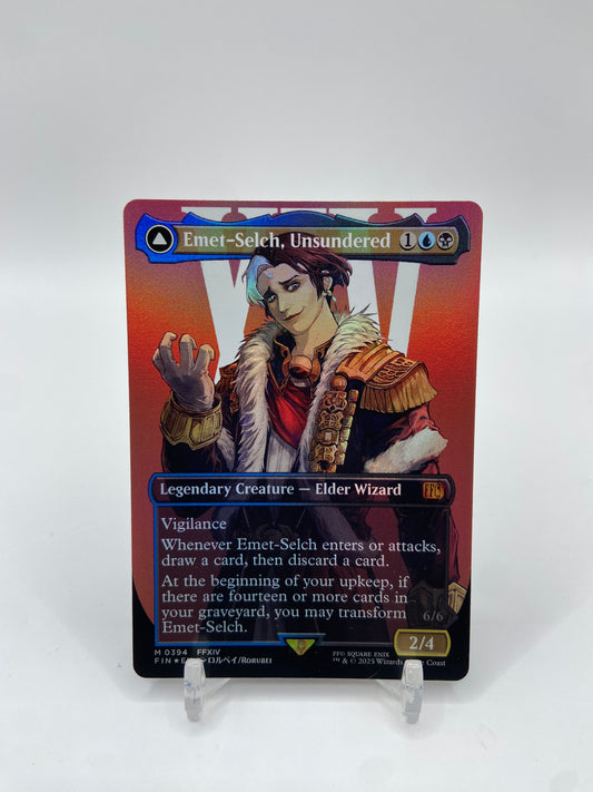 Emet-Selch, Unsundered // Hades, Sorcerer of Eld (Borderless) Mythic Foil Universes Beyond: FINAL FANTASY 394