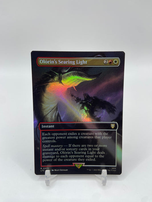 Olorin's Searing Light (Borderless) Rare Foil Commander: The Lord of the Rings: Tales of Middle-earth 503