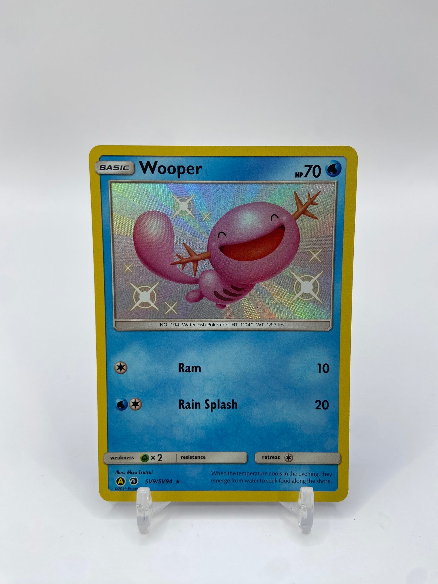 Wooper Shiny Hidden Fates SV9/SV94