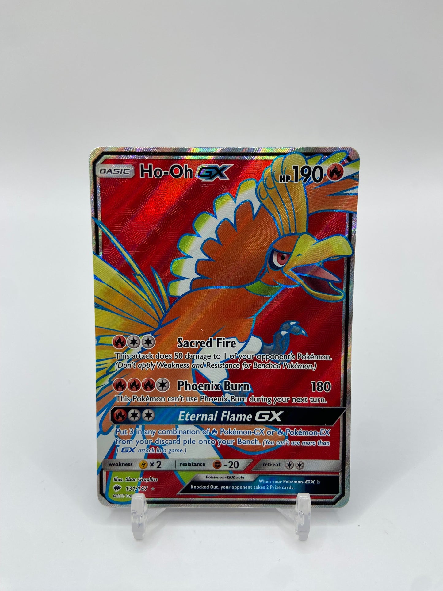 Ho-oh Gx Full Art Burning Shadows 131/147