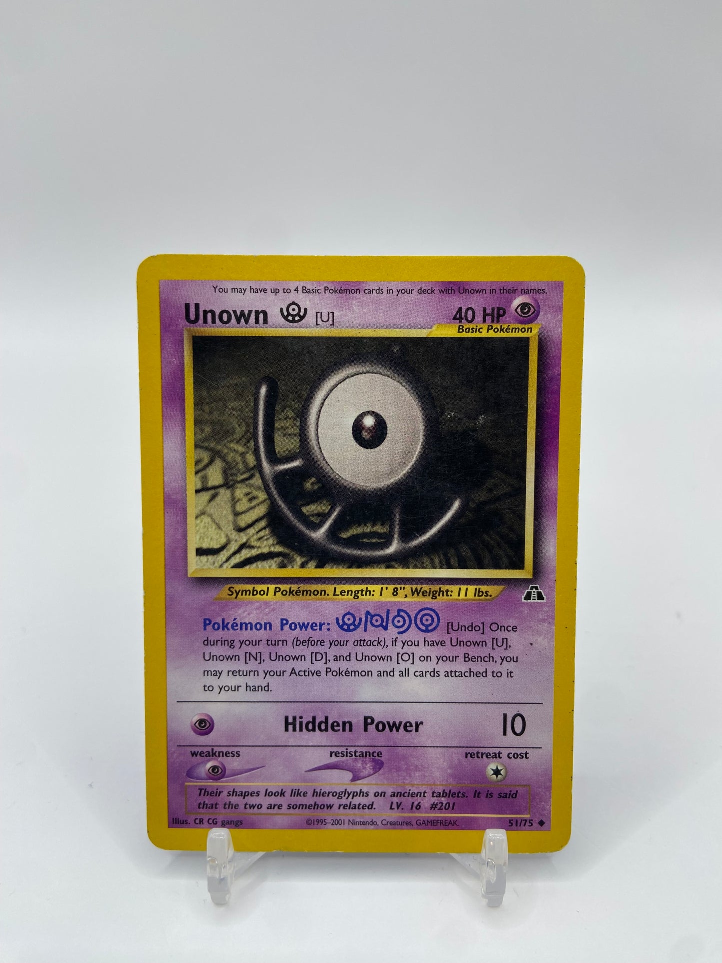 Unown ( U ) Neo Discovery 51/75