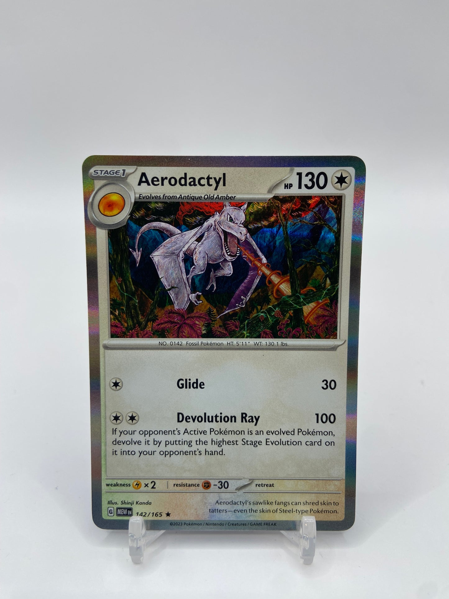 Aerodactyl Holo 151 142/165