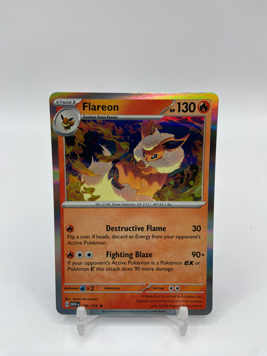 Flareon Holo 151 136/165