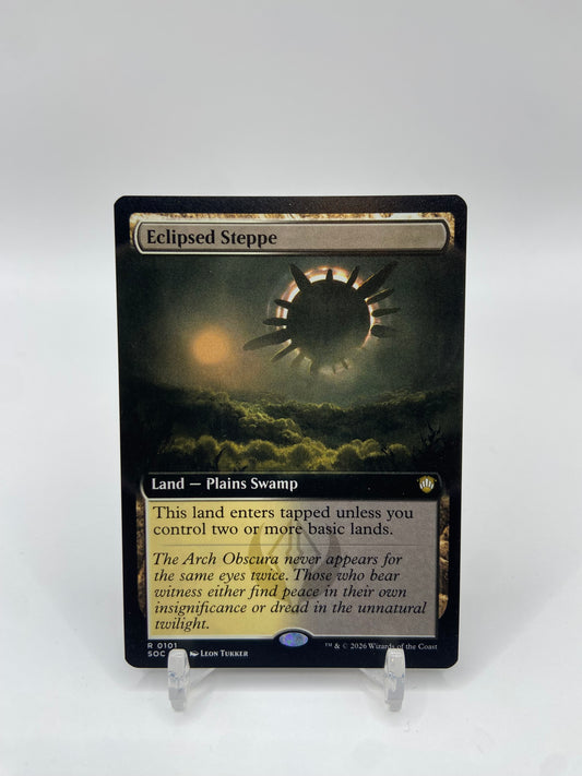 Eclipsed Steppe Rare Non Foil (Extended Art) Commander: Secrets of Strixhaven 101