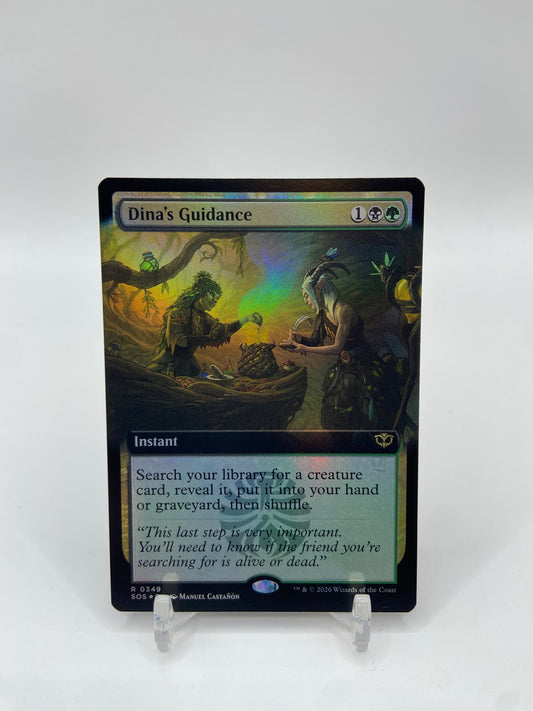 Dina's Guidance Foil Rare (Extended Art) Secrets of Strixhaven 349
