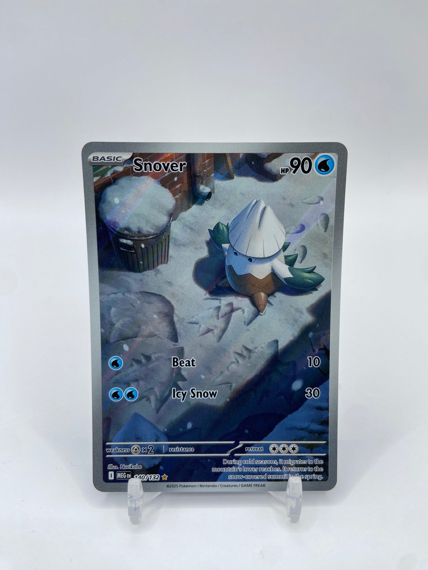Snover Art Rare Full Art Mega Evolutions 140/132