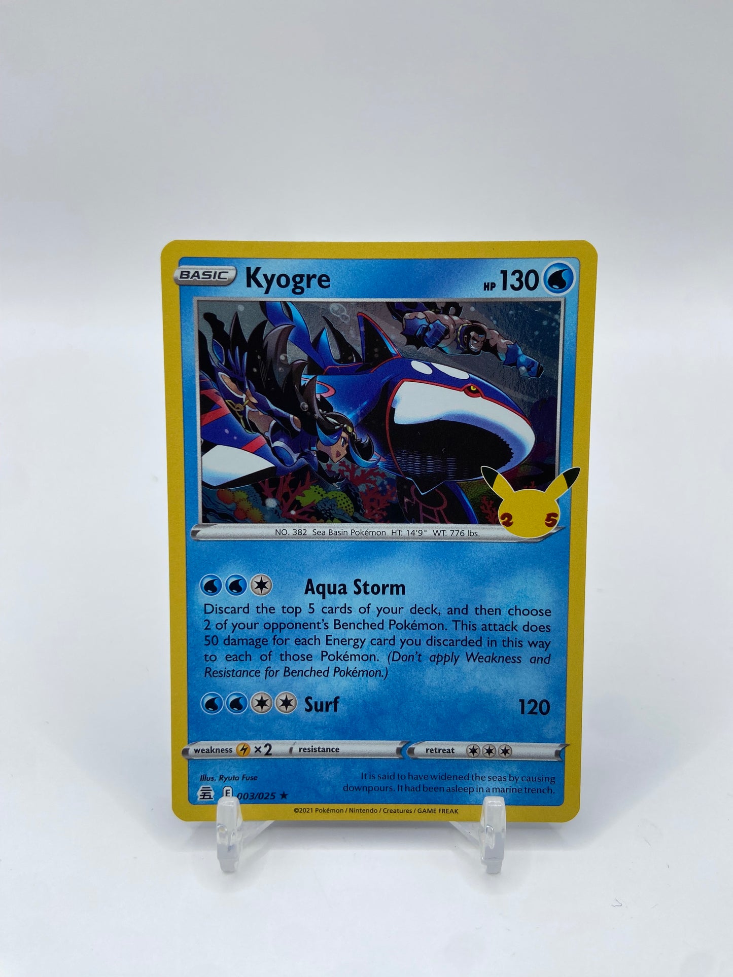 Kyogre Holo Celebrations 003/025