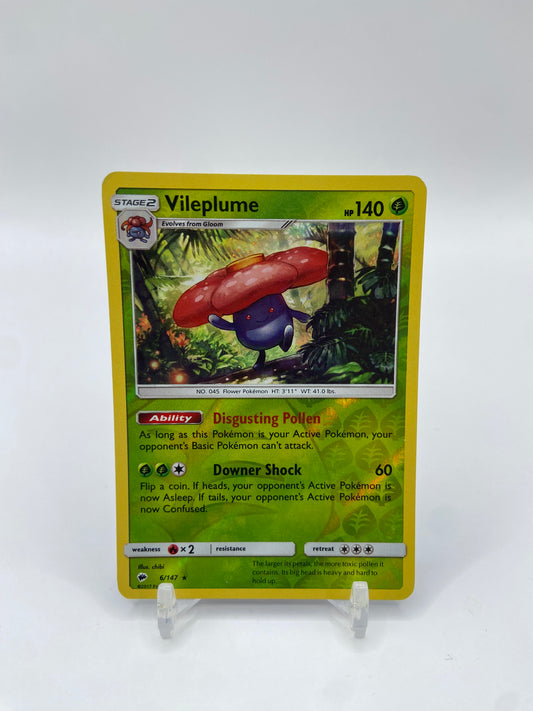 Vileplume Rare Reverse Holo Burning Shadows 6/147