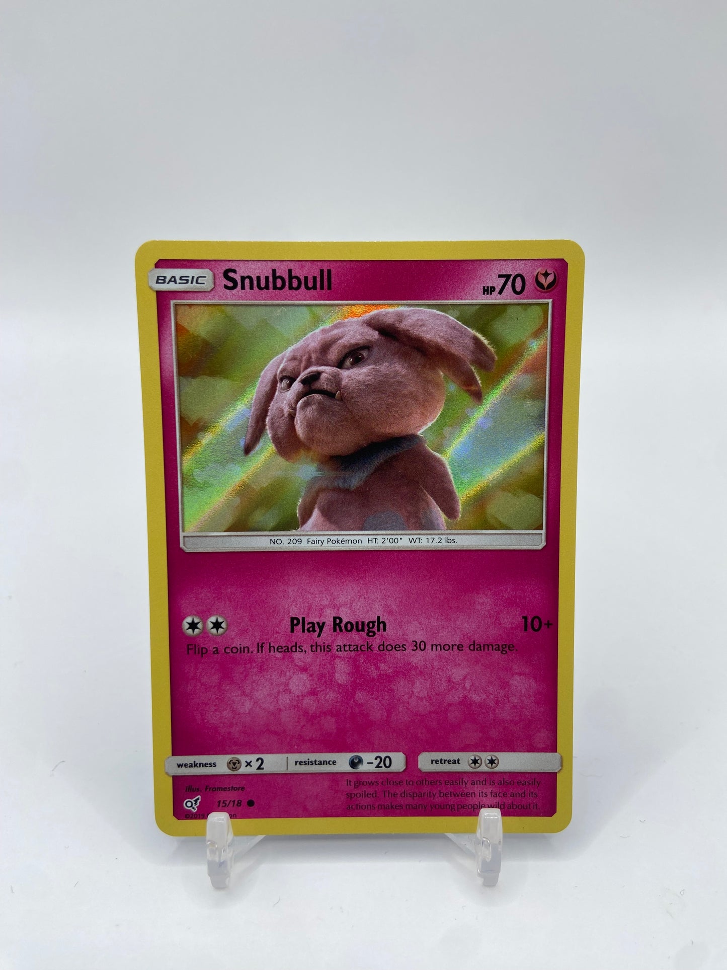 Snubbull Holo Detective Pikachu 15/18