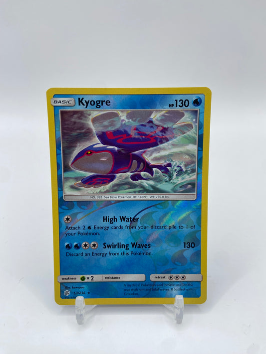 Kyogre Rare Reverse Holo Cosmic Eclipse 53/236