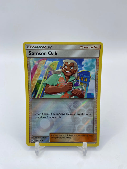Samson Oak Reverse Holo Unbroken Bonds 185/214