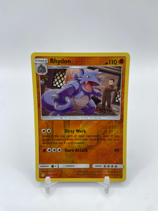 Rhydon Reverse Holo Unbroken Bonds 94/214