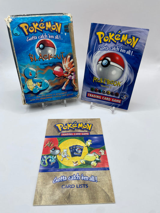 Pokemon Black Out Theme Deck & Manual ( NO CARDS )