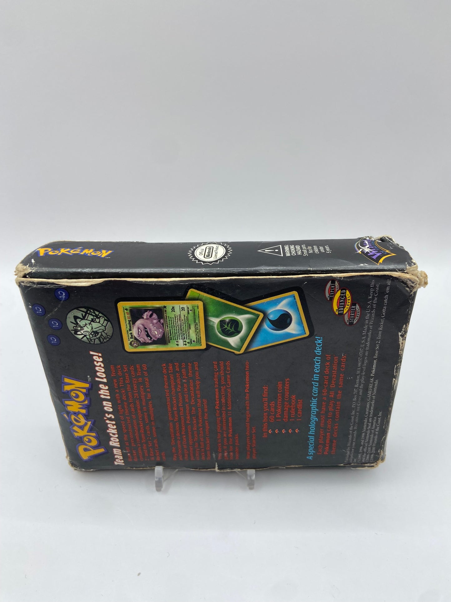 Pokemon Team Rocket Devastation Theme Deck Box ( NO CARDS)