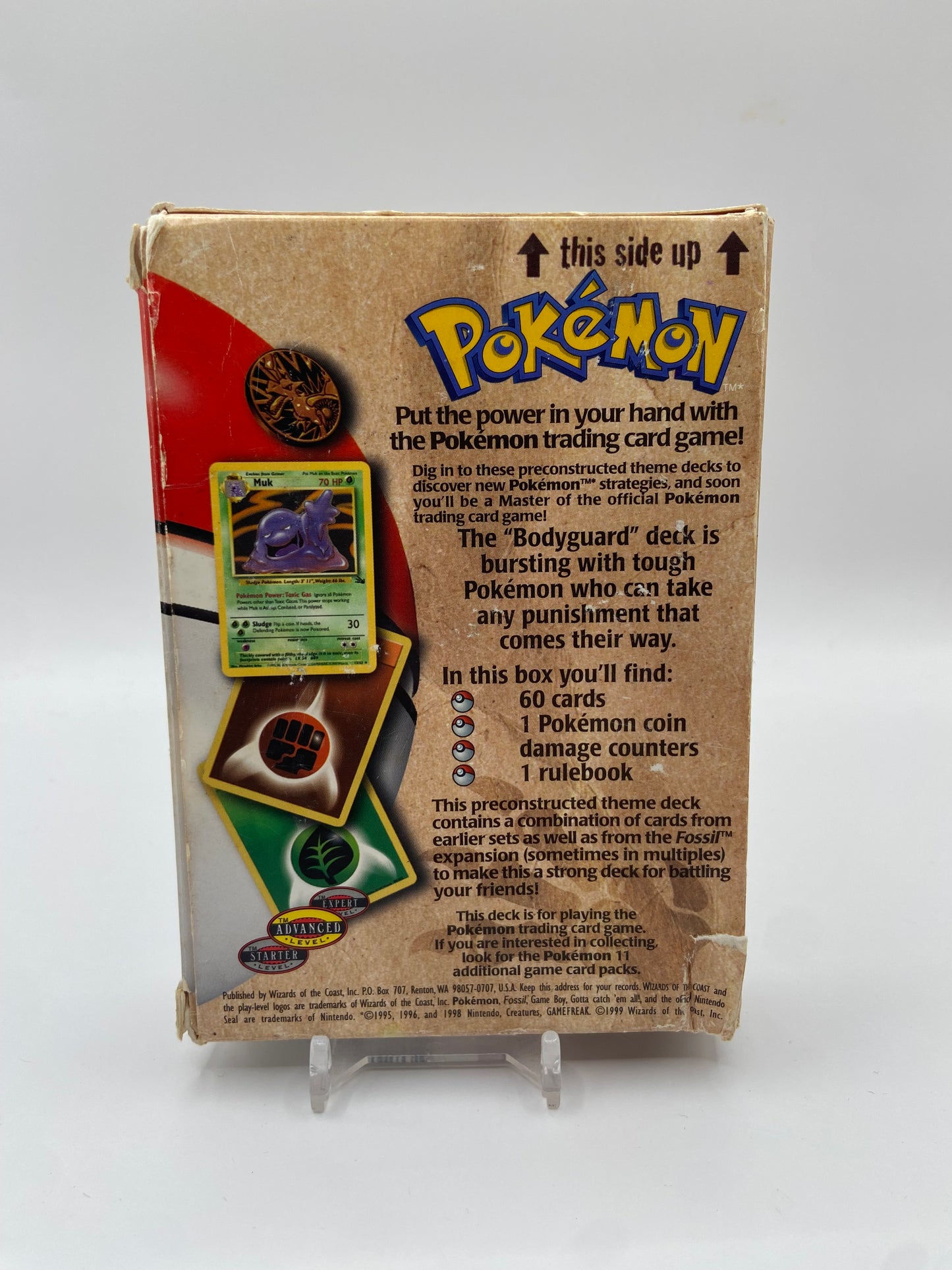Pokemon BodyGuard Theme Deck & Manual (NO CARDS)