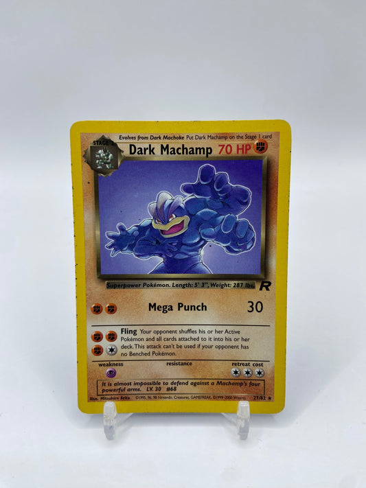 Dark Machamp Rare Rocket Set 27/82