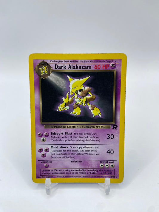 Dark Alakazam Rare Rocket Set 18/82
