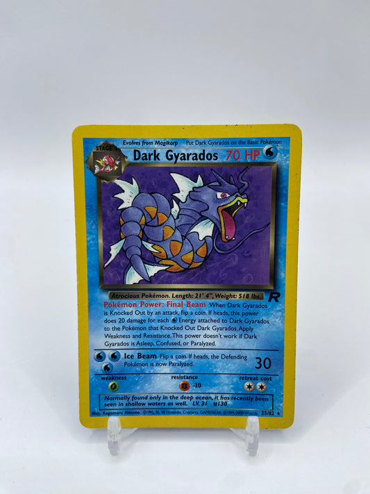 Dark Gyarados Rare Rocket Set 25/82