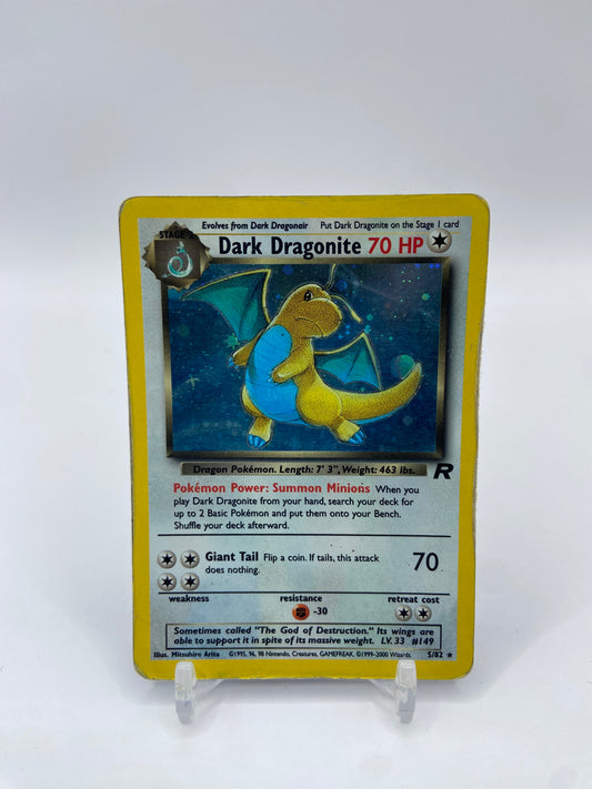 Dark Dragonite Holo Rocket Set 5/82