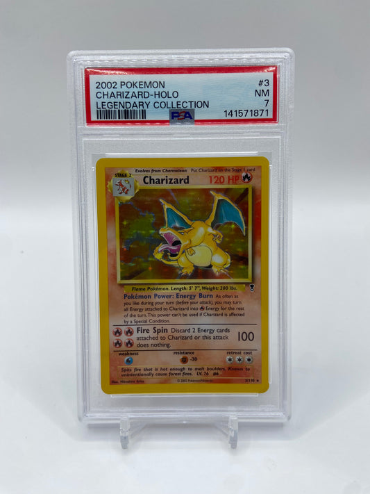 Charizard Holo Legendary Collection PSA 7