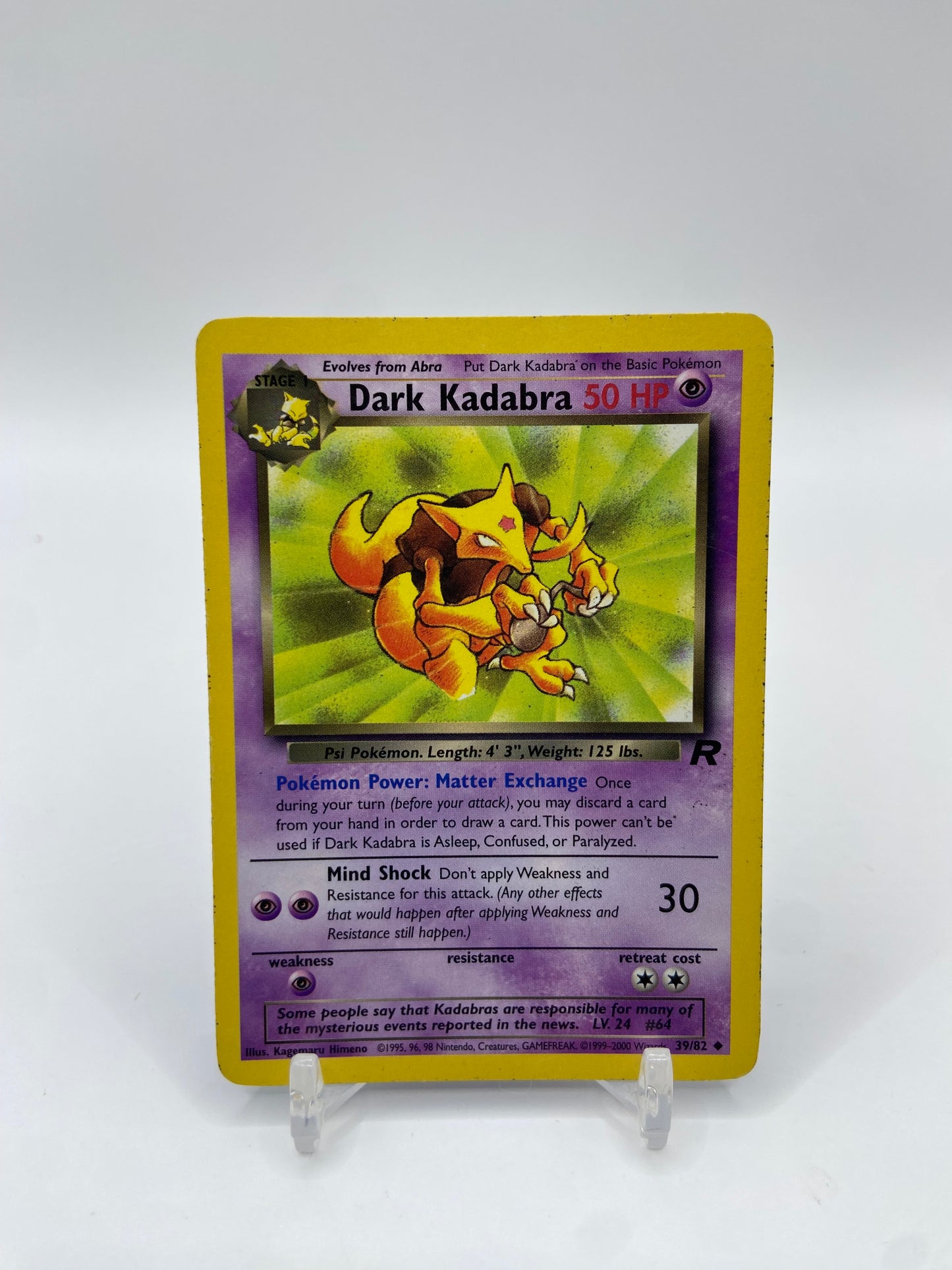 Dark Kadabra Team Rocket Set 39/82