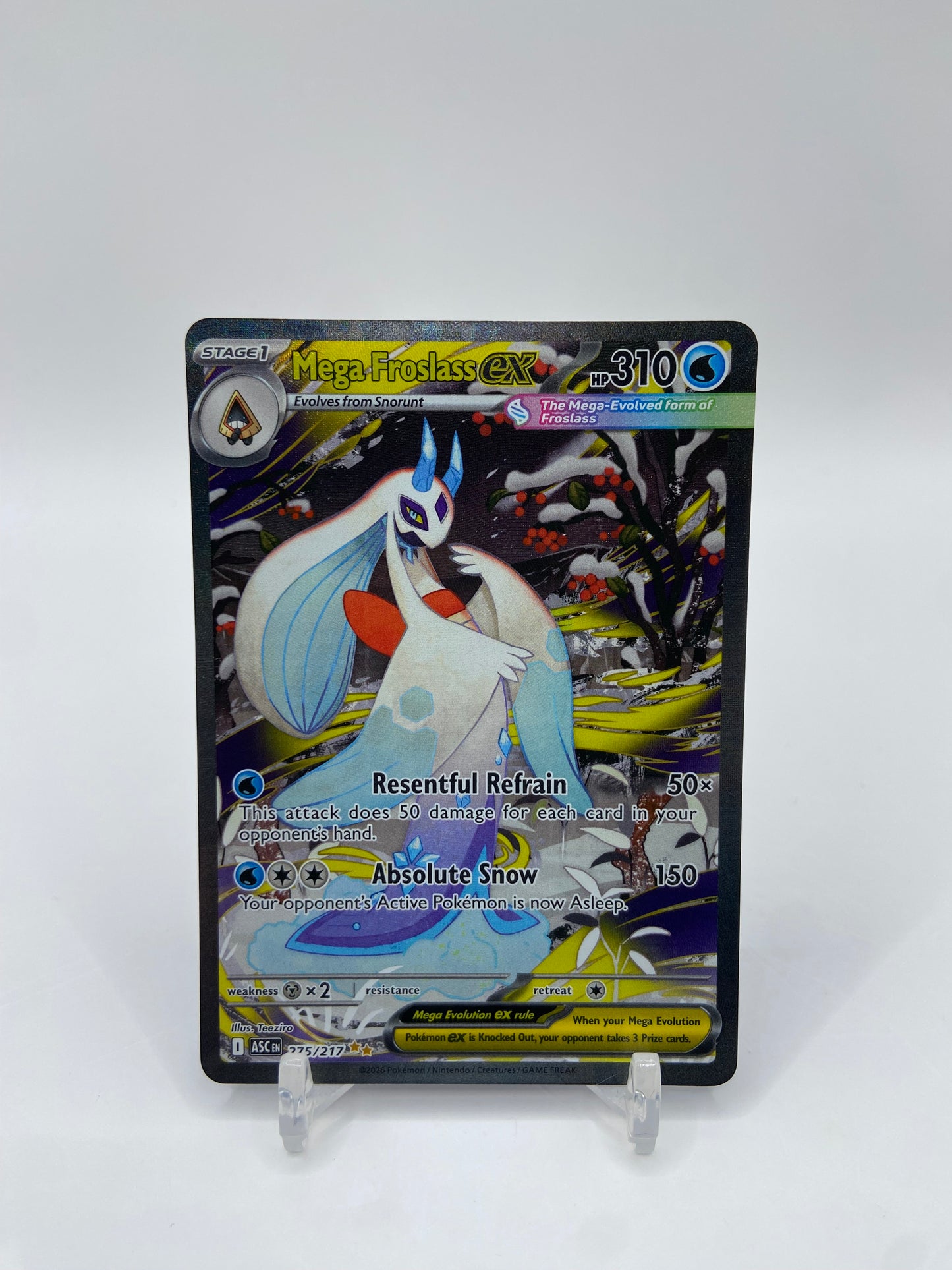 Mega Froslass Ex Alt Art Secret Rare Ascended Heroes 275/217