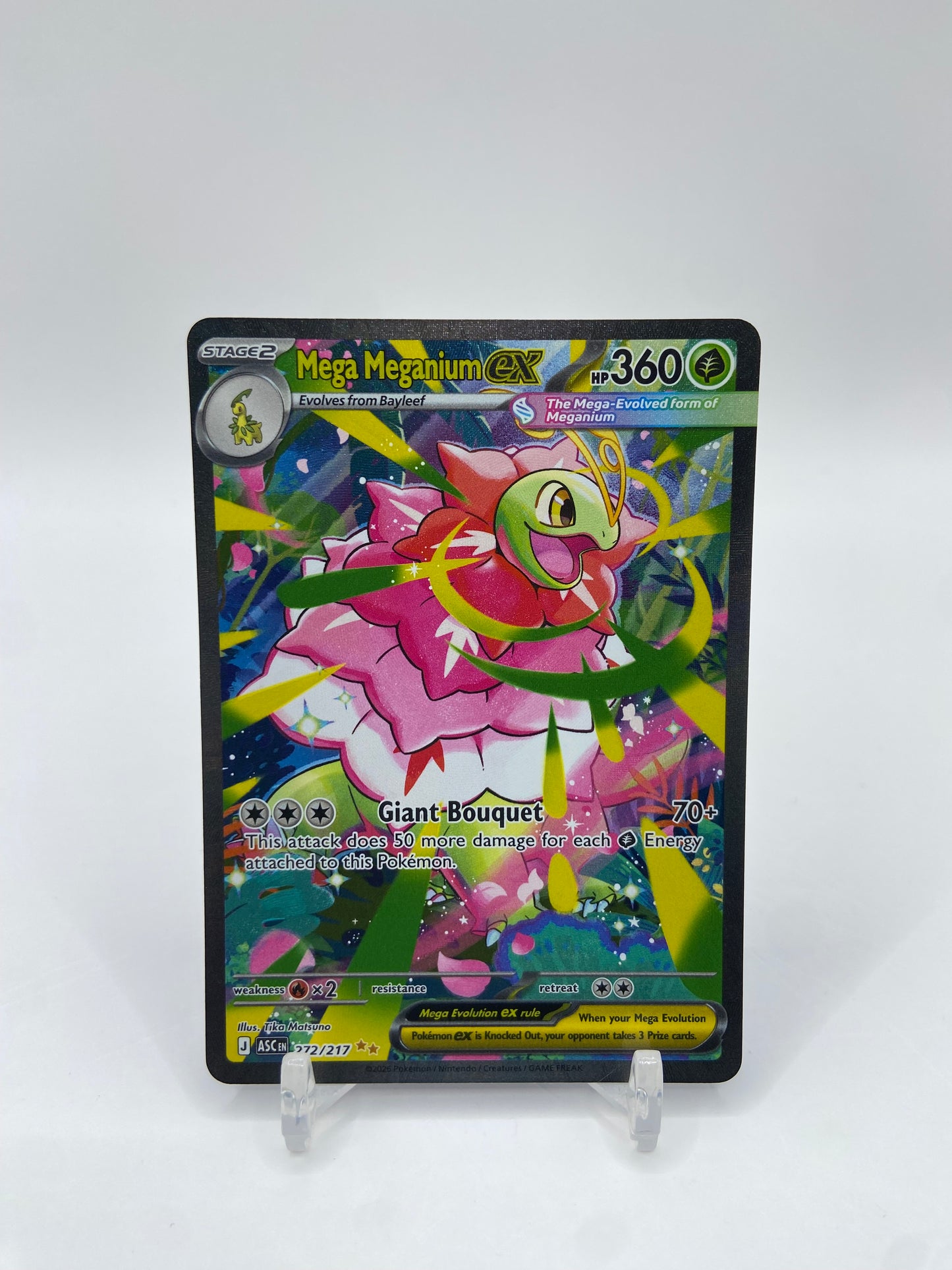 Mega Meganium Ex Alt Art Secret Rare Ascended Heroes 272/217
