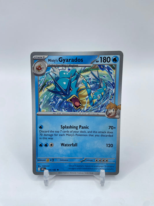 Misty's Gyarados Deck Exclusive Non Holo 049/182