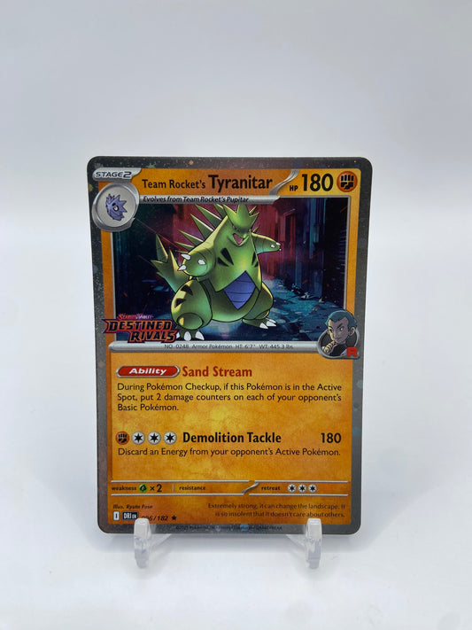 Team Rocket's Tyraintar Holo Stamped Promo Destined Rivals 096/182