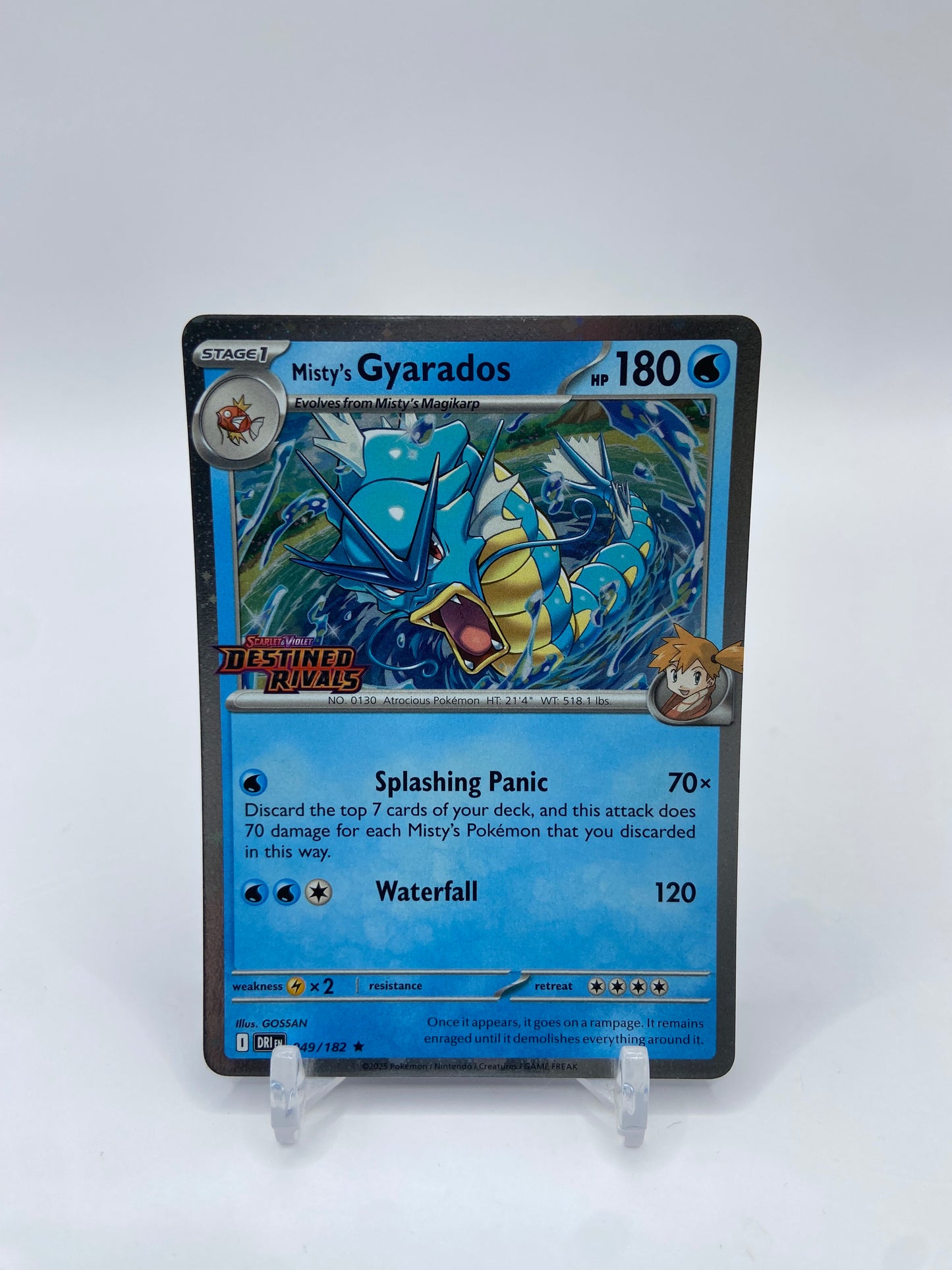 Misty's Gyarados Holo Stamped Promo Destined Rivals 049/182