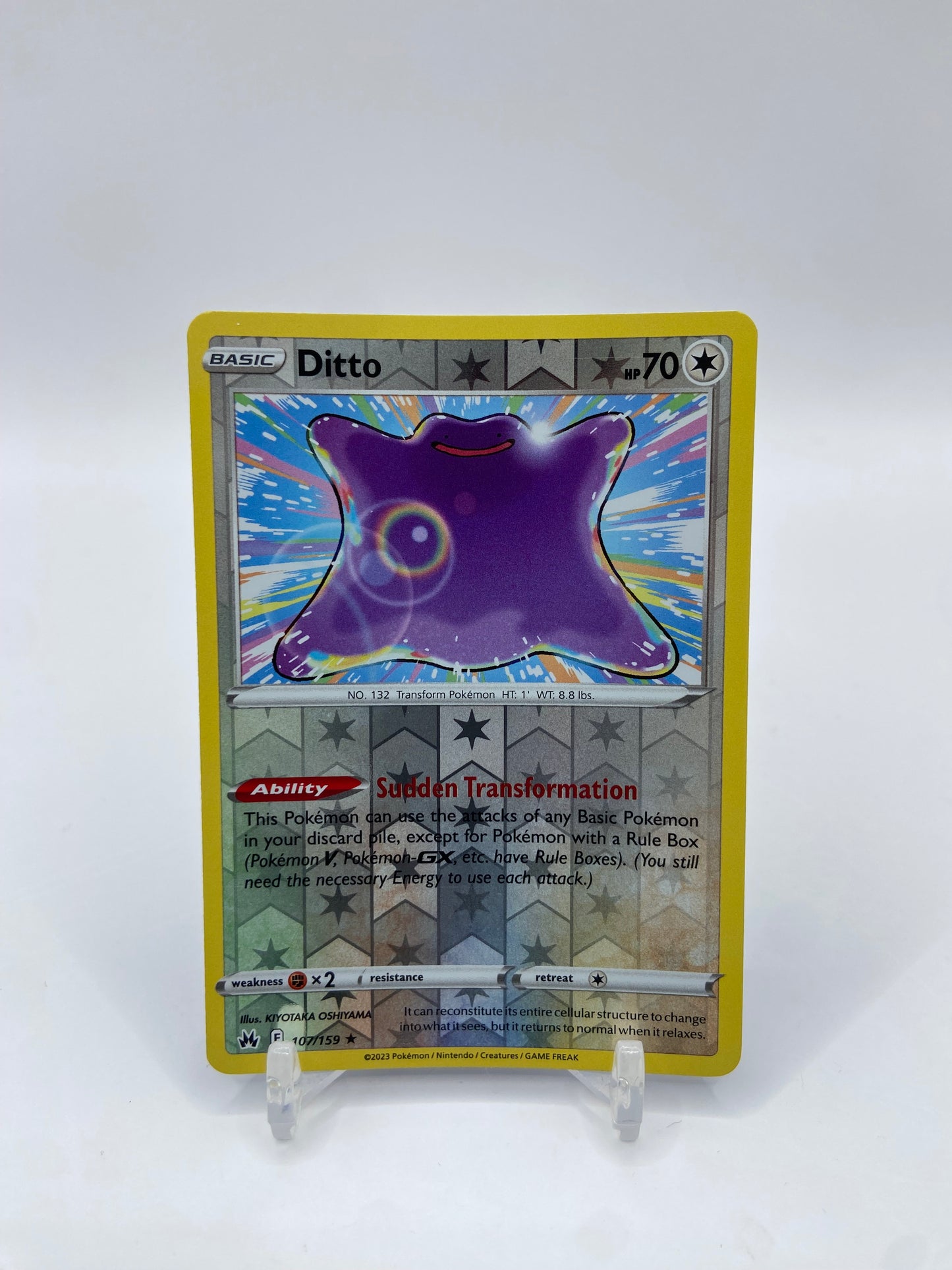 Ditto Rare Reverse Holo Crown Zenith 107/159