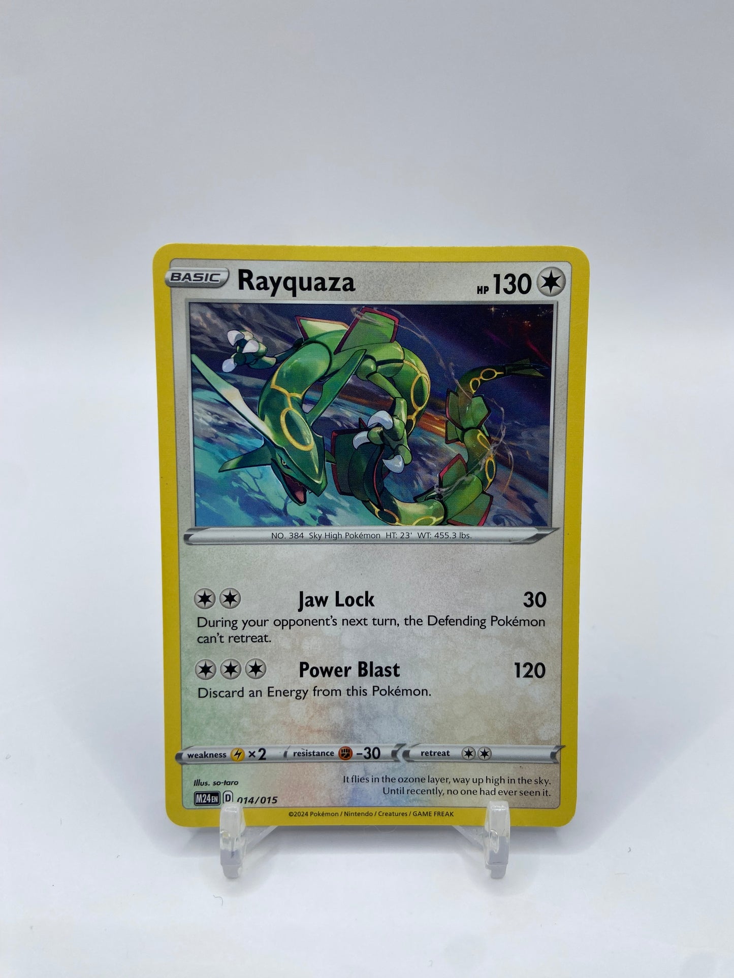 Rayquaza Non Holo McDonalds Promo 2024 014/015