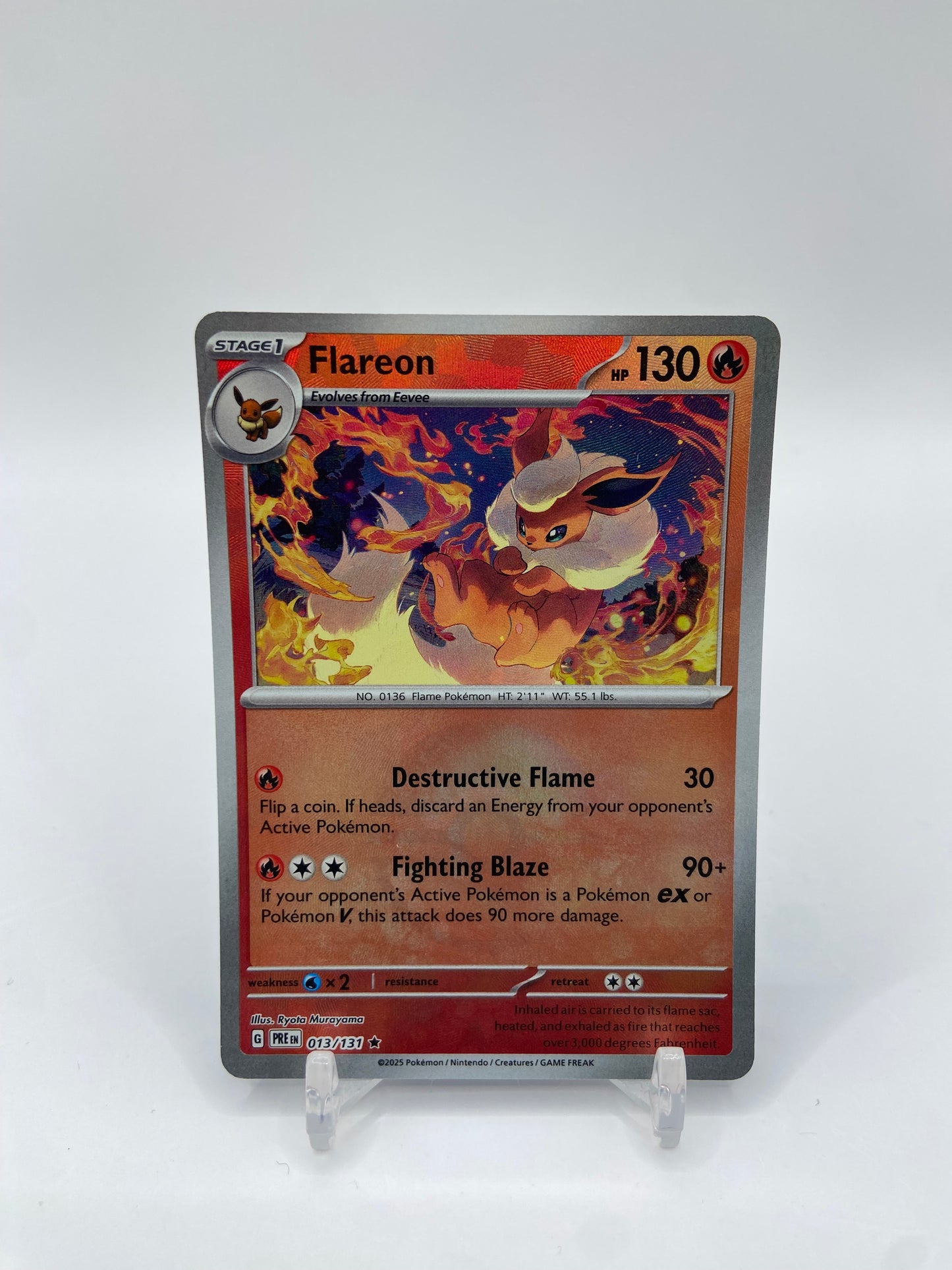 Flareon ( Poke Ball Pattern ) Prismatic Evolutions 013/131